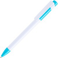 Изображение Ручка шариковая MAVA,  белый/ бирюзовый,  пластик