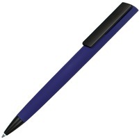Фото Шариковая ручка TAPER-soft-touch из пластика, синие чернила, d1,1 х 14,9 см 