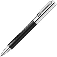 Изображение Ручка металлическая шариковая с кожаным корпусом SILENCE LE под гравировку логотипа, синие чернила, d0,9 х 13,2 см, бренд UMA