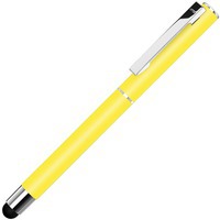 Изображение Ручка металлическая стилус-роллер STRAIGHT SI R TOUCH, d0,9 х 14,4 см , бренд UMA