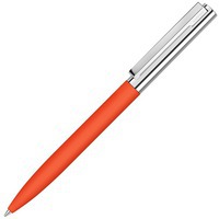 Фото Фирменная шариковая ручка BRIGHT GUM софт-тач, зеркальная гравировка, d0,9 х 13,9 см
