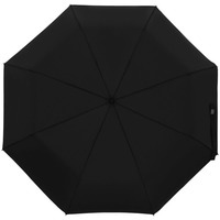 Фотка Зонт складной Show Up со светоотражающим куполом, черный, люксовый бренд Molti