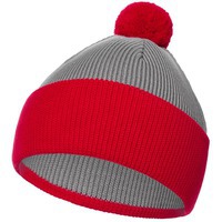 Красная шапка Snappy, светло-серая с красным