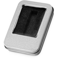 Металлическая коробка для флешки с мини чипом ЭТАН с ложементом, 6,2 х 9 х 1,8 см, внутренний размер ложемента 1,3 х 0,8 х 4,7 см