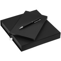 Канцелярский подарочный набор SHALL LIGHT: ежедневник, ручка в коробке с ложементом