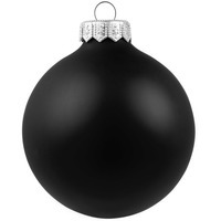 Елочный шар Gala Night Matt в коробке, черный, 8 см и новогодний елочный шар