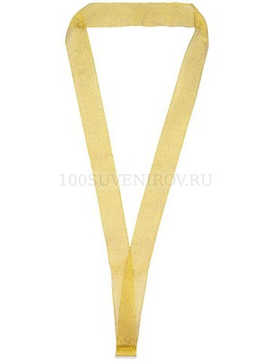 Фото Лента для медали с пряжкой Ribbon, золотистая «Сделано в России»