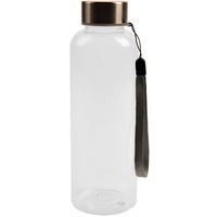Бутылка для воды WATER, 500 мл; прозрачный, пластик rPET, нержавеющая сталь