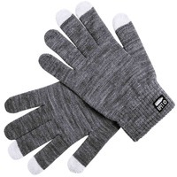 Перчатки от производителя сенсорные DESPIL, полиэстер RPET,серый меланж и женские перчатки