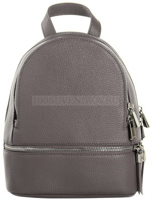 Фото Маленькая сумка-рюкзак TESORO из натуральной кожи «Afina» (серый)