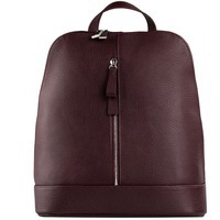 Шикарная сумка-рюкзак ELEGANZA из натуральной кожи , бордовый