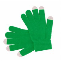 Перчатки  сенсорные "Actium", зелёный, акрил 100%