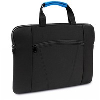 Конференц-сумка XENAC, черный/синий, 38 х 27 см, 100% полиэстер