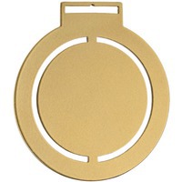 Медаль для награждения Steel Rond, золотистая