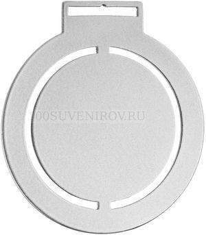 Фото Медаль Steel Rond, серебристая «Сделано в России»