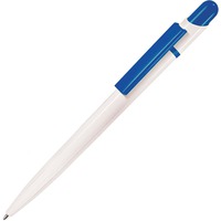 MIR, ручка шариковая, белый/синий, пластик