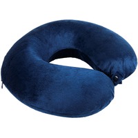 Подушка дорожная  "SOFT"; memory foam, микрофибра синий