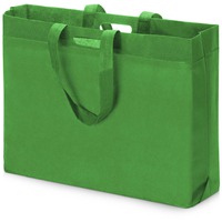 Вместительная сумка для покупок AMBIT из нетканого материала с расширенным дном, 40 х 38 х 12 см, ручки 55 х 3 см, макс. нагрузка 10 кг. 