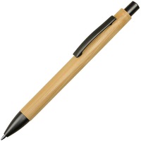 Ручка бамбуковая шариковая Tender Bamboo, синие чернила, нажимной механизм, d1,1 х 13,8 см