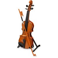 Подарочный музыкальный настольный набор СКРИПКА ПАГАНИНИ, скрипка- 15,5 х 4,5 х 2,8 см, смычок- 15,5 х 0,9 х 0,5 см, подставка- 5,4 х 6,6 х 4,8 см