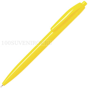 Фото Ручка шариковая пластиковая AIR, синие чернила, нажимной механизм, 13,8 х 1 см (желтый)