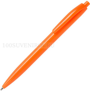 Фото Ручка шариковая пластиковая AIR, синие чернила, нажимной механизм, 13,8 х 1 см (оранжевый)