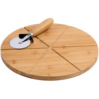 Практичный набор для пиццы NAPOLETANA из бамбука: разделочная доска, нож для пиццы