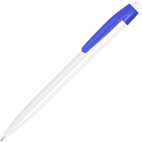 N8, ручка шариковая, белый/синий, пластик, белый, синий