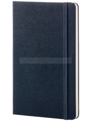 Фото Записная книжка Moleskine Classic Large, в клетку, синяя
