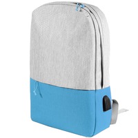 Рюкзак "Beam light",св.серый/голубой, 44х30х10 см, ткань верха: 100% поли-д, под-ка: 100% пол-тер