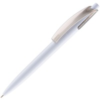 Изображение Ручка шариковая Bento, белая с серым