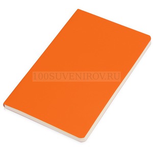 Фото Блокнот А5 Softy soft-touch с гибкой обложкой под нанесение логотипа, в линейку, 13 х 20,6 х 0,8 см  (оранжевый)