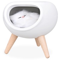 Фотография Необычный ночник LED KOKO с кошечкой, 14,5 х 13,2 х 13,5 см, дорогой бренд Rombica
