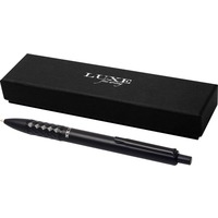 Фото Стильная фирменная ручка металлическая шариковая Tactical Dark в подарочной коробке, черные чернила.  
