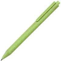 Эко-ручка шариковая PIANTA из пшеницы и пластика под тампопечать, d1 х 14 см/синие чернила, зеленый