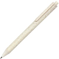 Эко-ручка шариковая PIANTA из пшеницы и пластика под тампопечать, d1 х 14 см/синие чернила, бежевый