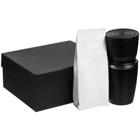 Подарочный набор кофейный Filter Coffee: кофеварка, кофе в зернах, белый