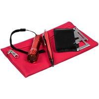 Подарочный набор Handy Part: фонарик, брелок-мультитул, пенал, ручка шариковая. , красный