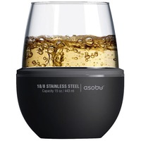 Фотография Стильный термобокал для вина WINE KUZIE, 444 мл., 10,15 х 10,15 х 10,8 см из брендовой коллекции Asobu