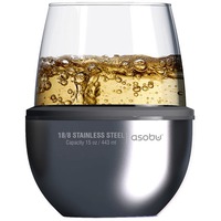 Фото Стильный термобокал для вина WINE KUZIE, 444 мл., 10,15 х 10,15 х 10,8 см, люксовый бренд Асобу