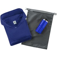 Набор Forest Hunter: дождевик-анорак, термостакан, водонепроницаемый мешок, синий