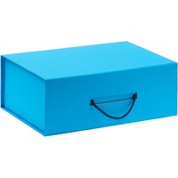 Коробка New Case, голубая, 33x21,5x12,5 см; внутренний размер: 31,5х21х12 см