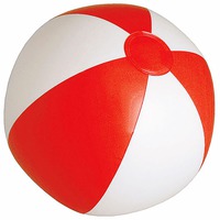 SUNNY Мяч пляжный надувной; бело-красный, 28 см, ПВХ