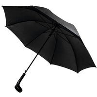 Зонт-трость LIVERPOOL с ручкой-держателем,полуавтомат, 100% полиэстер, пластик