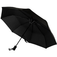 Зонт MANCHESTER складной, полуавтомат; черный; D=100 см; 100% нейлон