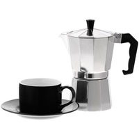 Набор для кофе КЛИО: кофеварка, 240 мл., чайная пара из фарфора, 250 мл.
