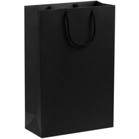 Картинка Пакет бумажный Porta, средний, черный от знаменитого бренда Сделано в России