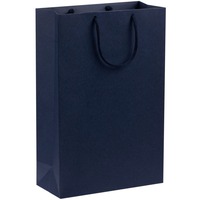 Пакет бумажный Porta, средний, темно-синий
