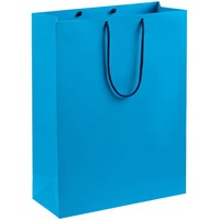 Пакет с ручками бумажный Porta XL, голубой и бумажные модели в области