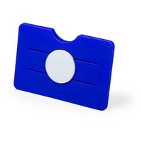 Картхолдер - держатель для телефона TISSON, синий, 8,8*5,6*0,5см, силикон, пластик